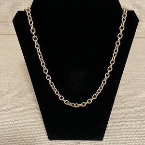 Monet Gold Tone Chunky Link Chain Necklace Lobster Clasp Statement, 31 in